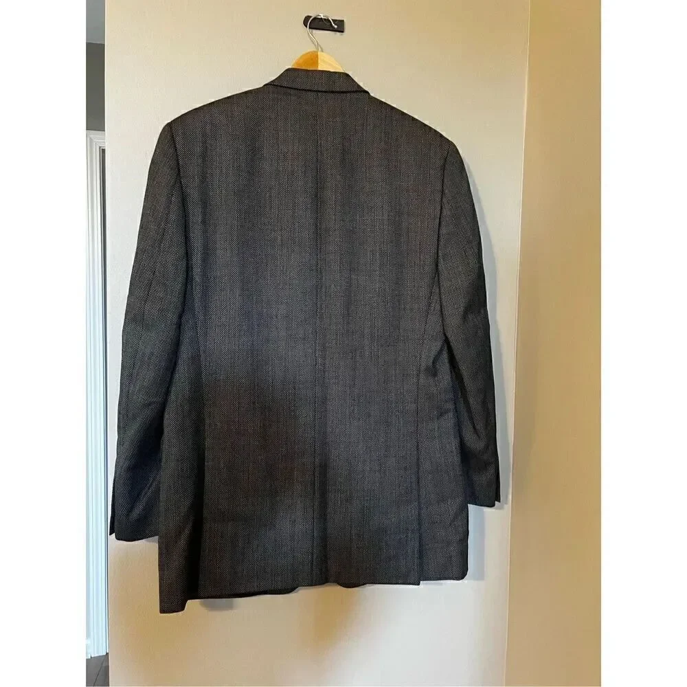 Calvin Klein Men’s Size 40L Sport Coat Grey Blazer Suit Jacker Three Button